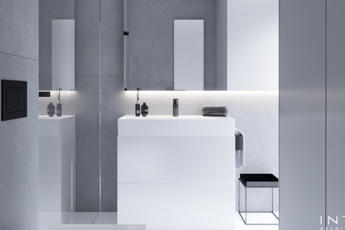 Minimalistyczne mieszkanie 55 m² Warszawa